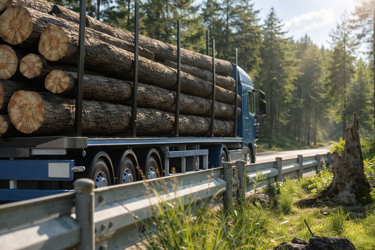 Industrial moisture measurement of wood logs during transport – DUNAKONTROLL IMG system for timber industry
